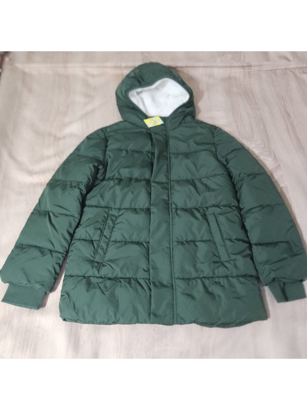 Primary Kids Parka Puffer Coat in Evergreen Size 12 Girls